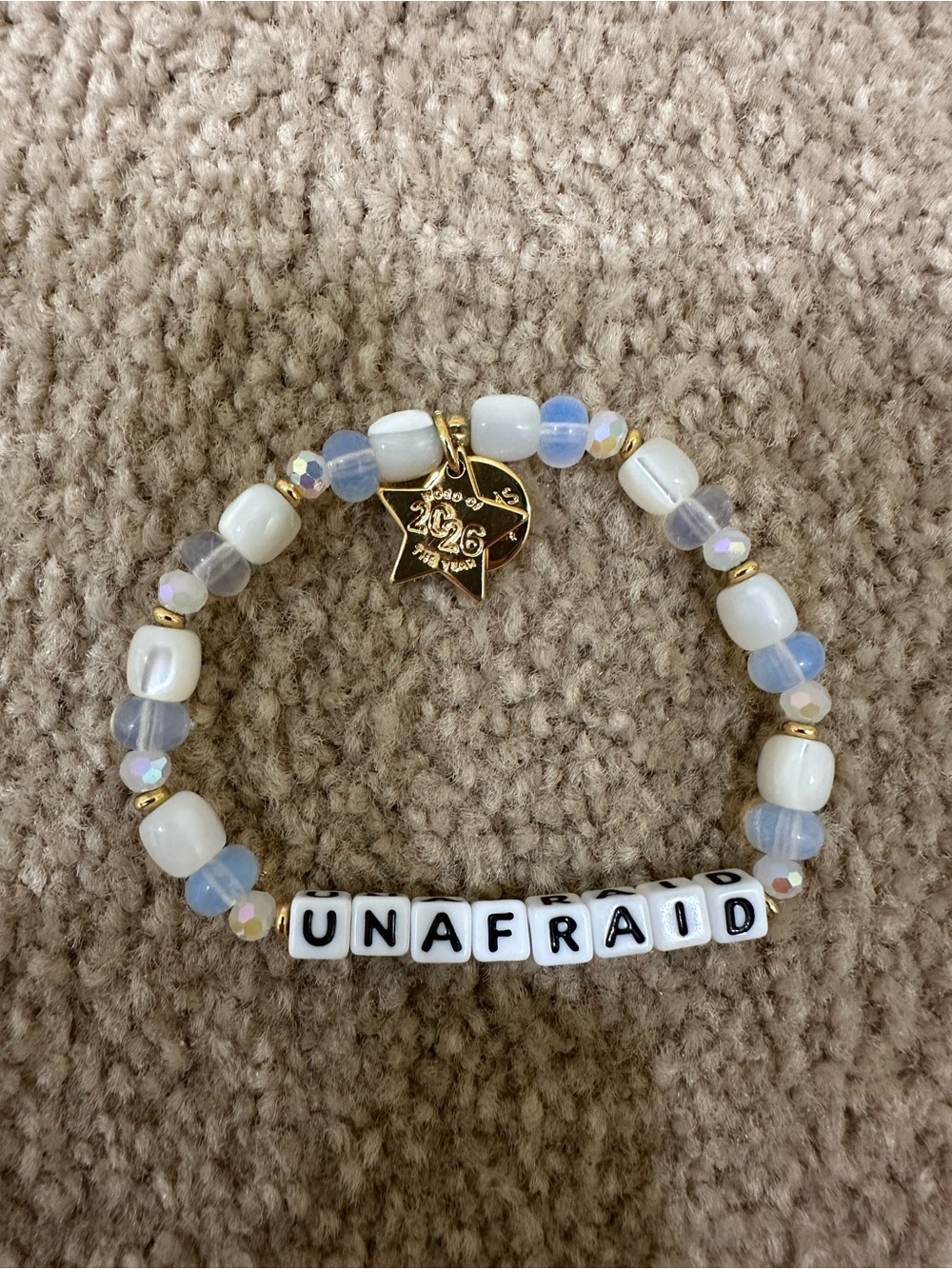 Little Words Project UNAFRAID Beaded Bracelet 2026 Word of the Year